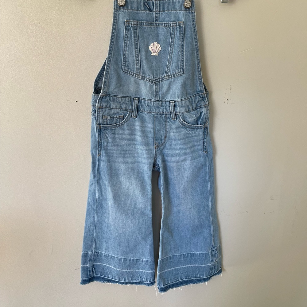 Girls wide leg overalls